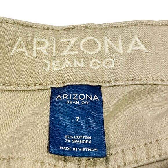 10/$25🦋 Arizona Khaki Mid Rise Skinny Pants - Size 7 - Picture 6 of 12